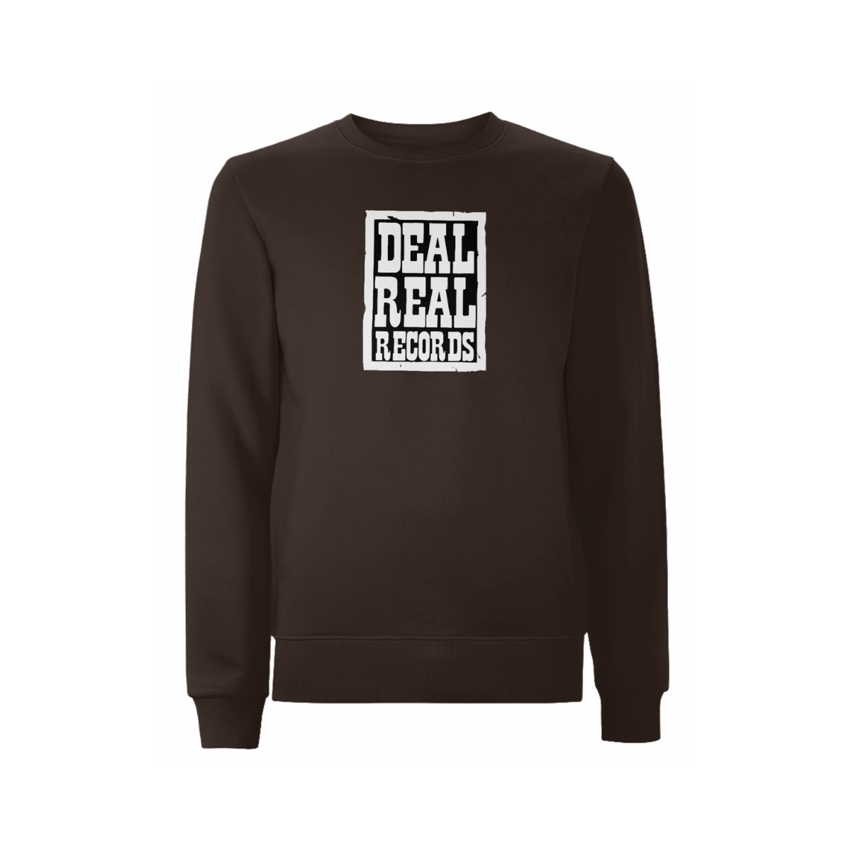Handspun Records Deal Real Front Print Sweatshirt