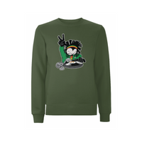 DREADY Two Time Front Print Sweatshirt – Rave inspired 90s streetwear, retro fashion from Have a nice day london store 