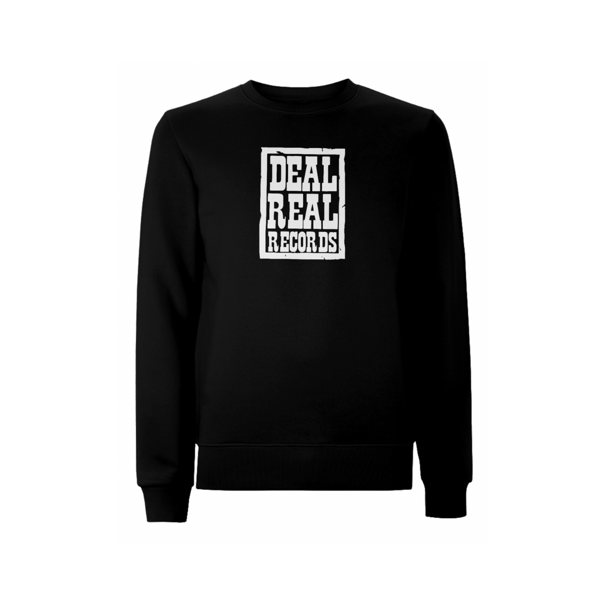 Handspun Records Deal Real Front Print Sweatshirt