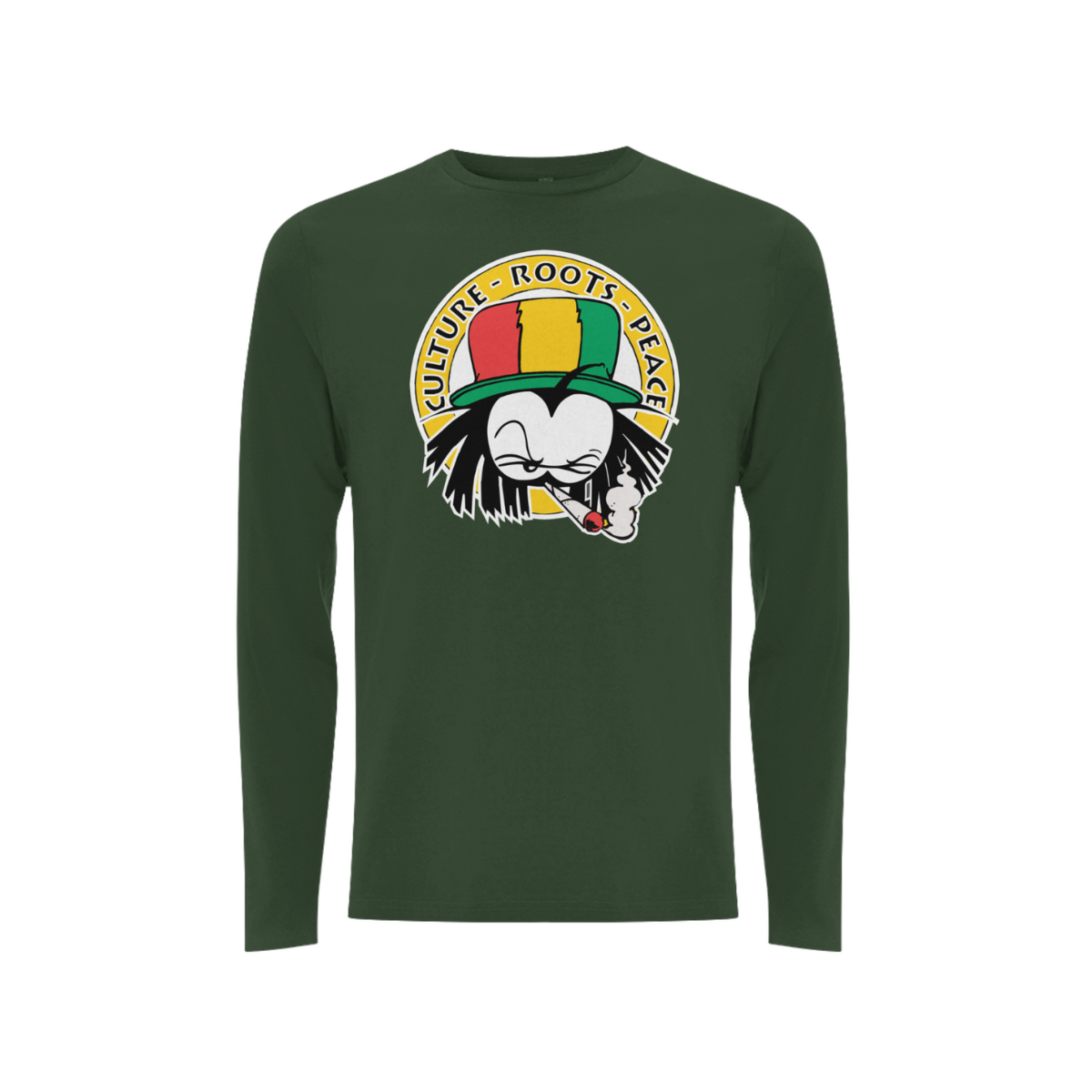 Dready Culture Roots & Peace Front Print Long Sleeves