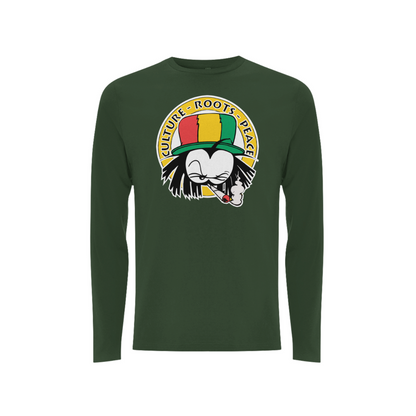 Dready Culture Roots & Peace Front Print Long Sleeves