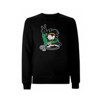 DREADY Two Time Front Print Sweatshirt – Rave inspired 90s streetwear, retro fashion from Have a nice day london store 