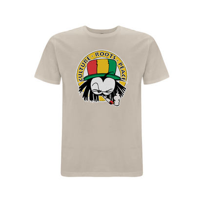 Dready Culture Roots & Peace Front Print T-Shirt