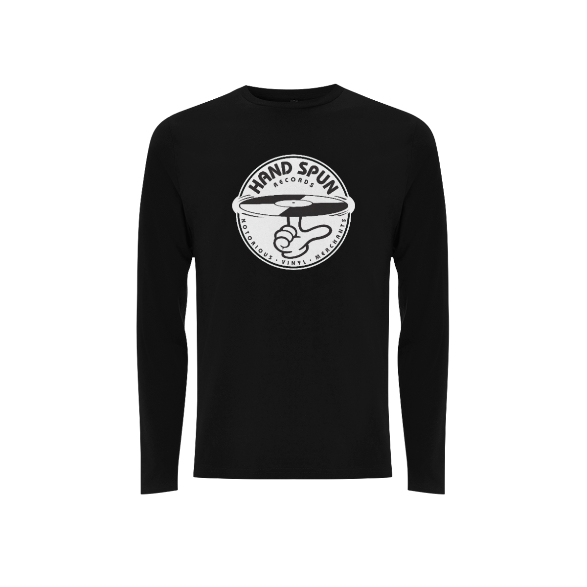 Handspun Records Front Print - Long Sleeve Tee