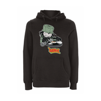 DJ DREADY 90's Classic Logo Front Print Hood – Rave inspired 90s streetwear, retro fashion from Have a nice day london store 