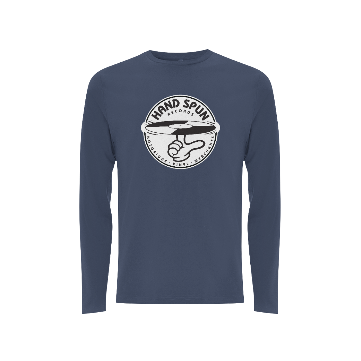 Handspun Records Front Print - Long Sleeve Tee