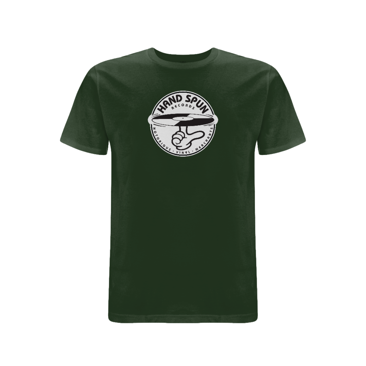 Handspun Records Classic Front Print - Logo Tee