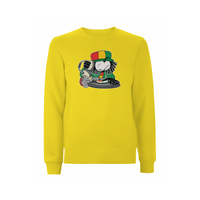 Dready Selecta front print Sweatshirt – Rave inspired 90s streetwear, retro fashion from Have a nice day london store 