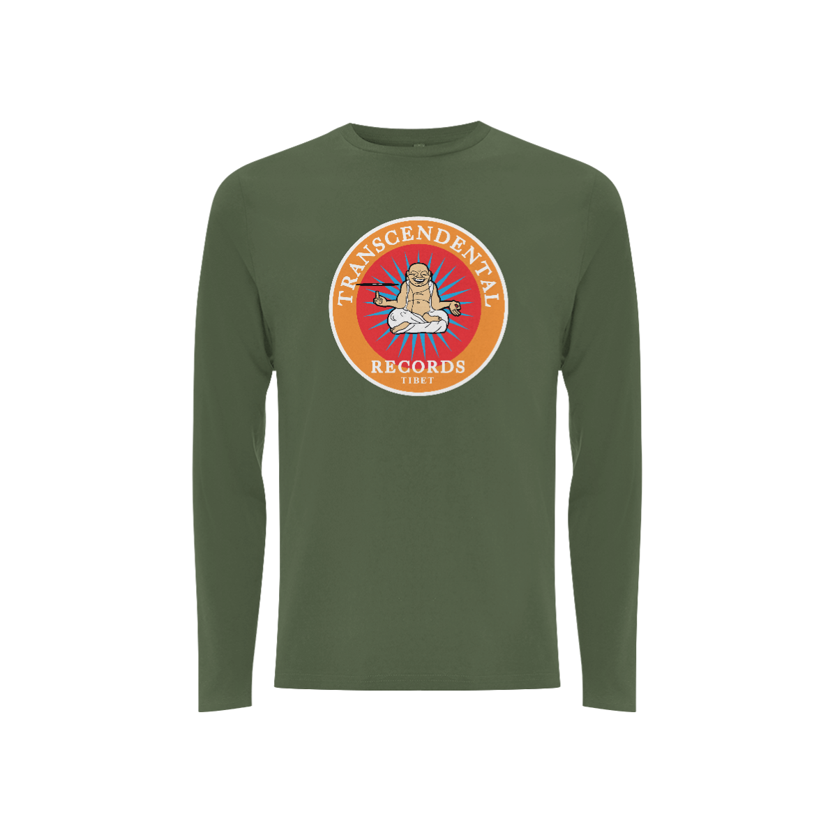 Handspun Records Front Print Transcendental Logo - Long Sleeve Tee