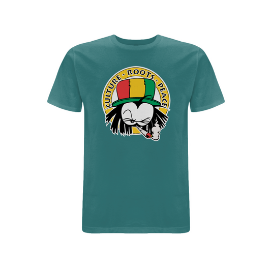 Dready Culture Roots & Peace Front Print T-Shirt