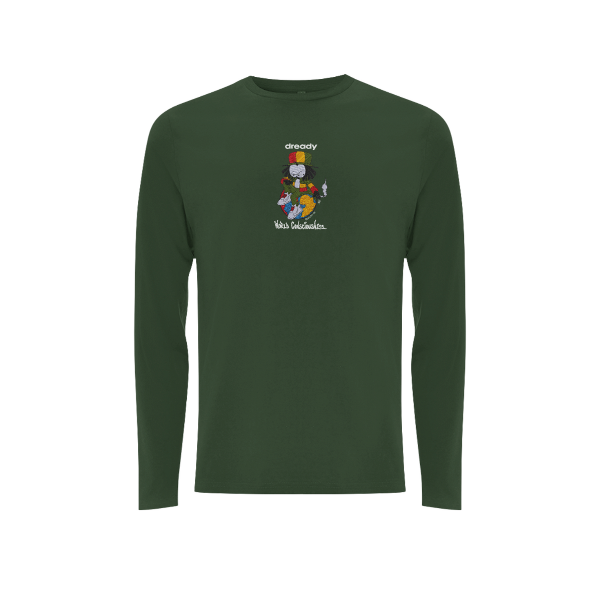 DREADY WORLD CONCIOUSNESS Front Print Long Sleeve
