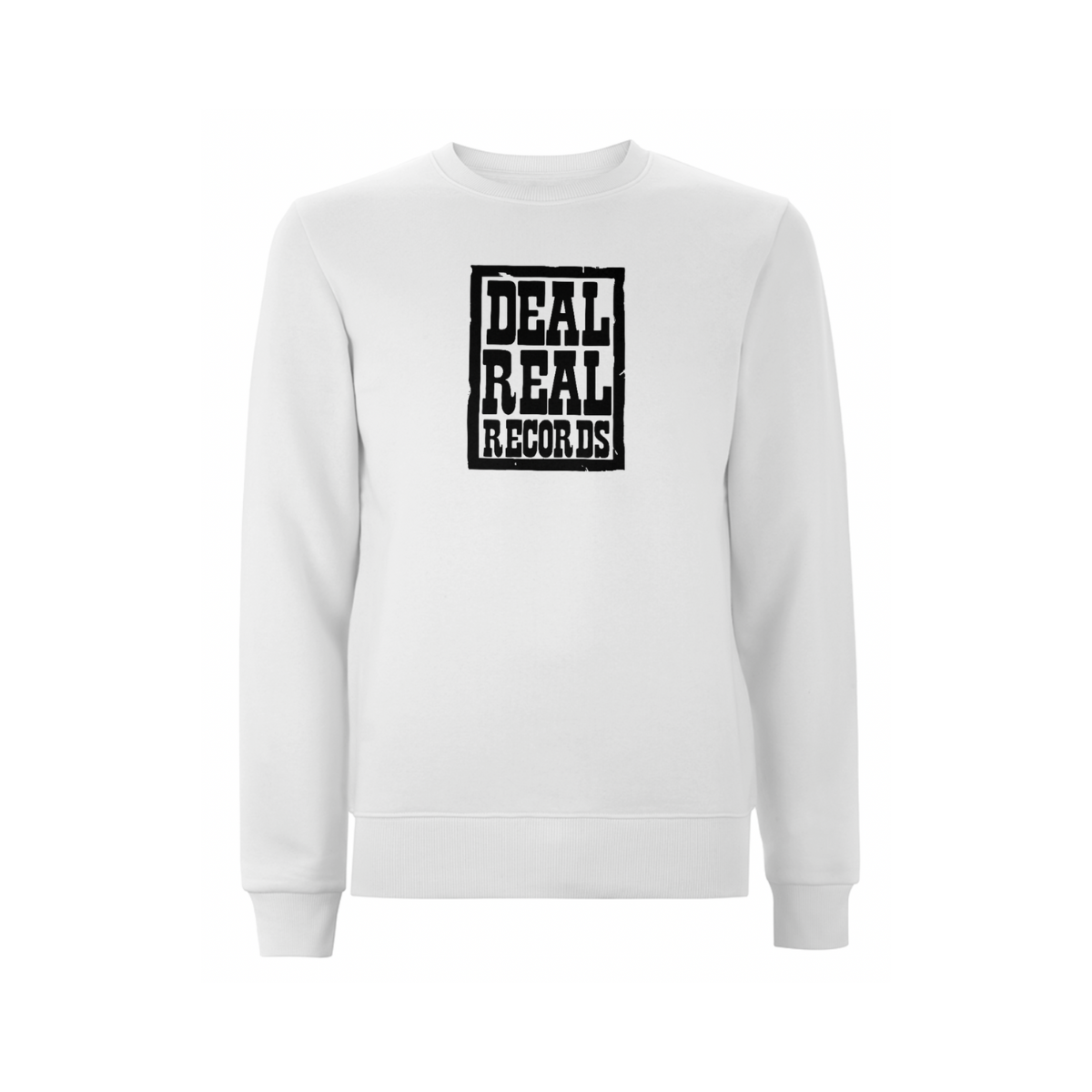 Handspun Records Deal Real Front Print Sweatshirt