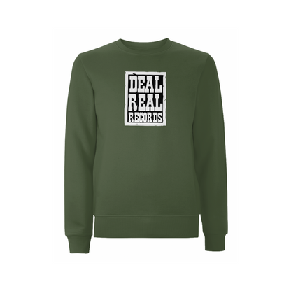 Handspun Records Deal Real Front Print Sweatshirt