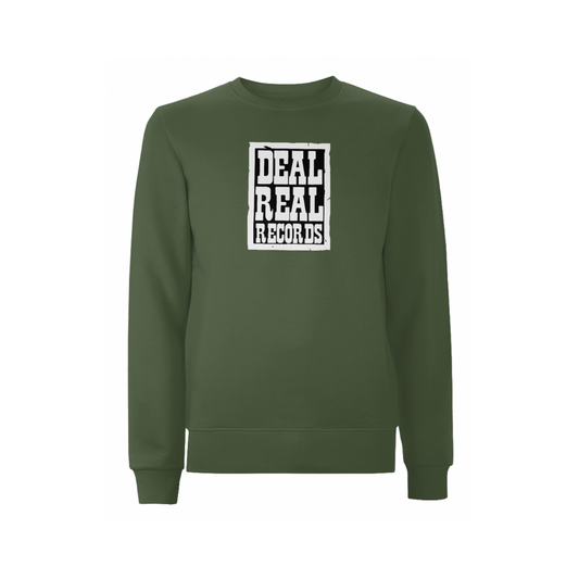 Handspun Records Deal Real Front Print Sweatshirt