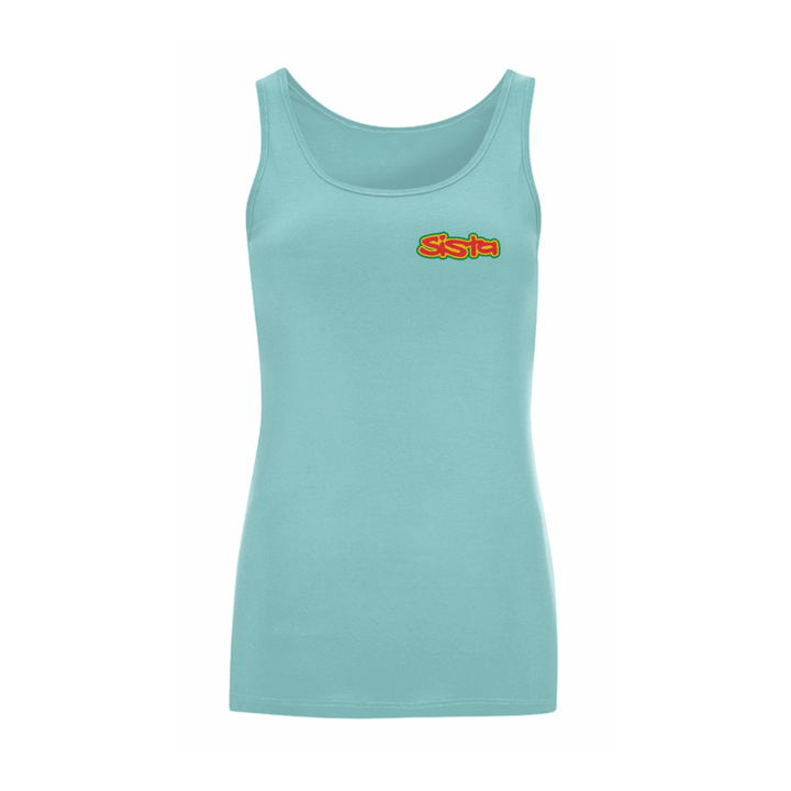 SISTA Front Logo Iconic Tank Top – Rave inspired 90s streetwear, retro fashion from Have a nice day london store 