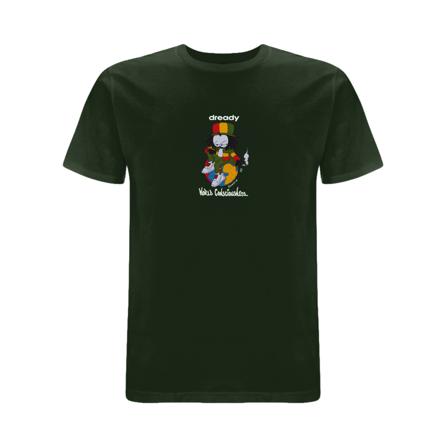 World Conciousness Embroidered T-Shirt