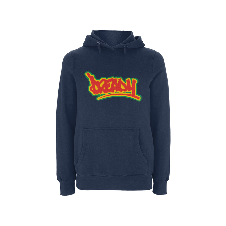 DREADY Logo Front Print Hood – Rave inspired 90s streetwear, retro fashion from Have a nice day london store 