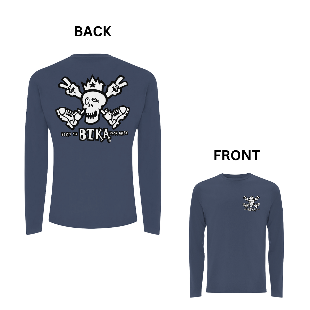 BTKA Classic Front and Back Print Long Sleeves