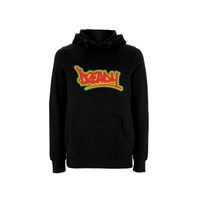 DREADY Logo Front Print Hood – Rave inspired 90s streetwear, retro fashion from Have a nice day london store 