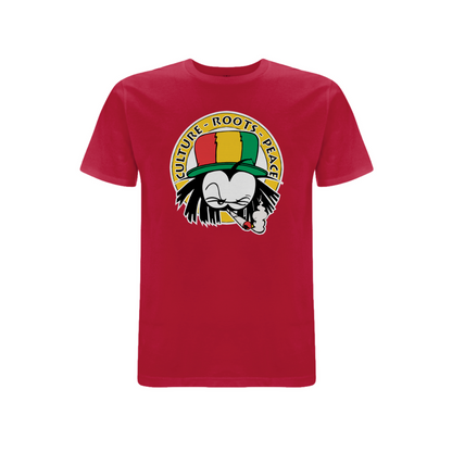 Dready Culture Roots & Peace Front Print T-Shirt