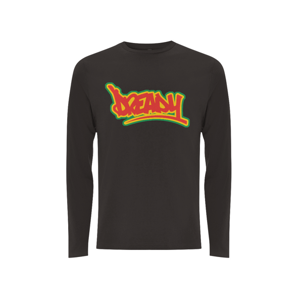 DREADY Logo Front Print Long Sleeve – Rave inspired 90s streetwear, retro fashion from Have a nice day london store 