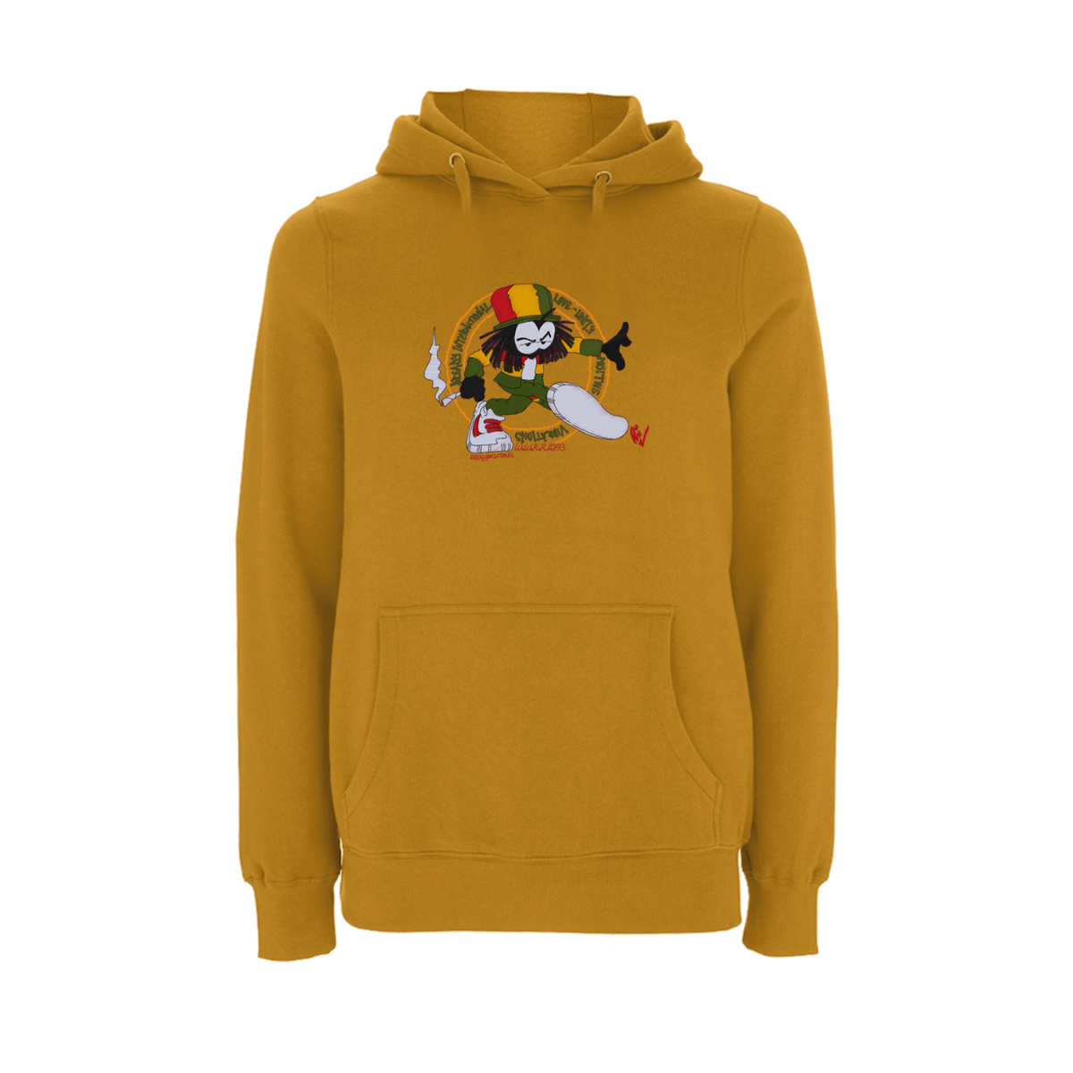 Dready positive vibrations Embroidered Hoody – Rave inspired 90s streetwear, retro fashion from Have a nice day london store 