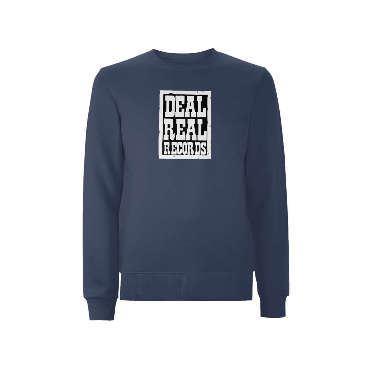 Handspun Records Deal Real Front Print Sweatshirt
