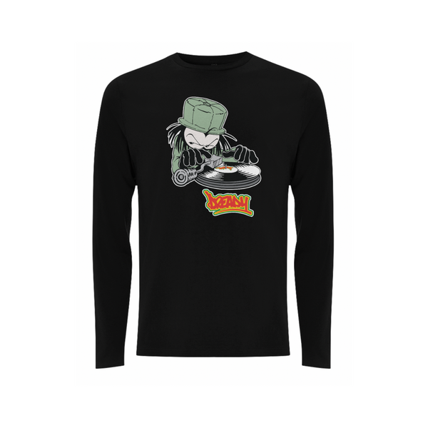 DJ DREADY Front Print Long Sleeve – Rave inspired 90s streetwear, retro fashion from Have a nice day london store 