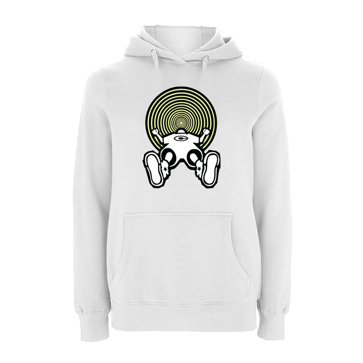 Vortex Glow Front Print Hood – Rave inspired 90s streetwear, retro fashion from Have a nice day london store 
