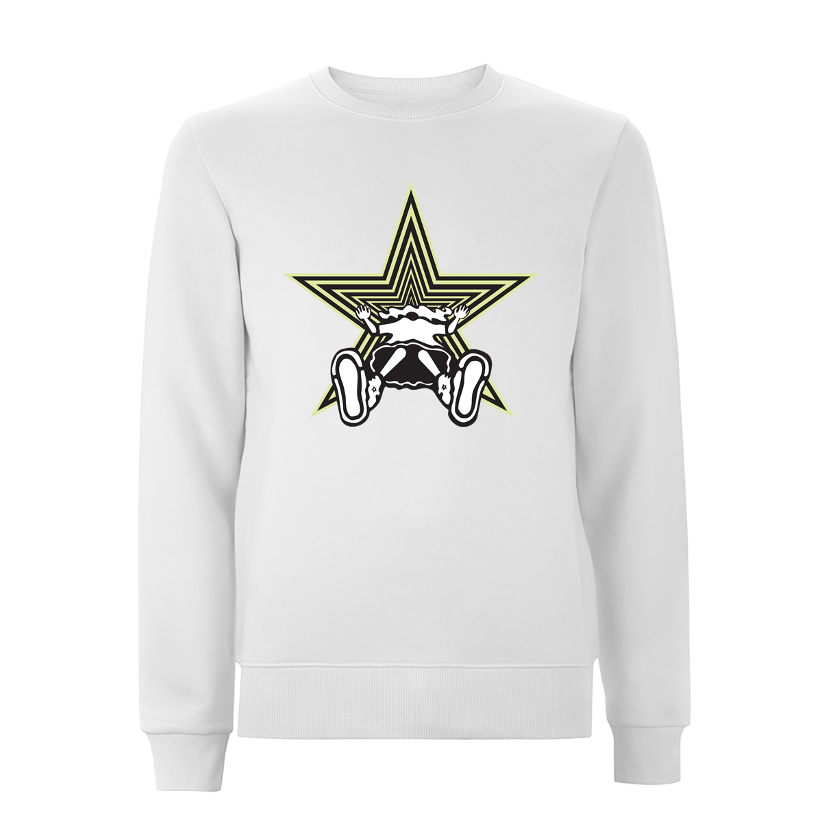 Vortex Skirt Front Print Sweatshirt