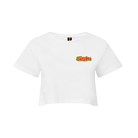 SISTA Front Logo Women's TriDri® Crop Top – Rave inspired 90s streetwear, retro fashion from Have a nice day london store 