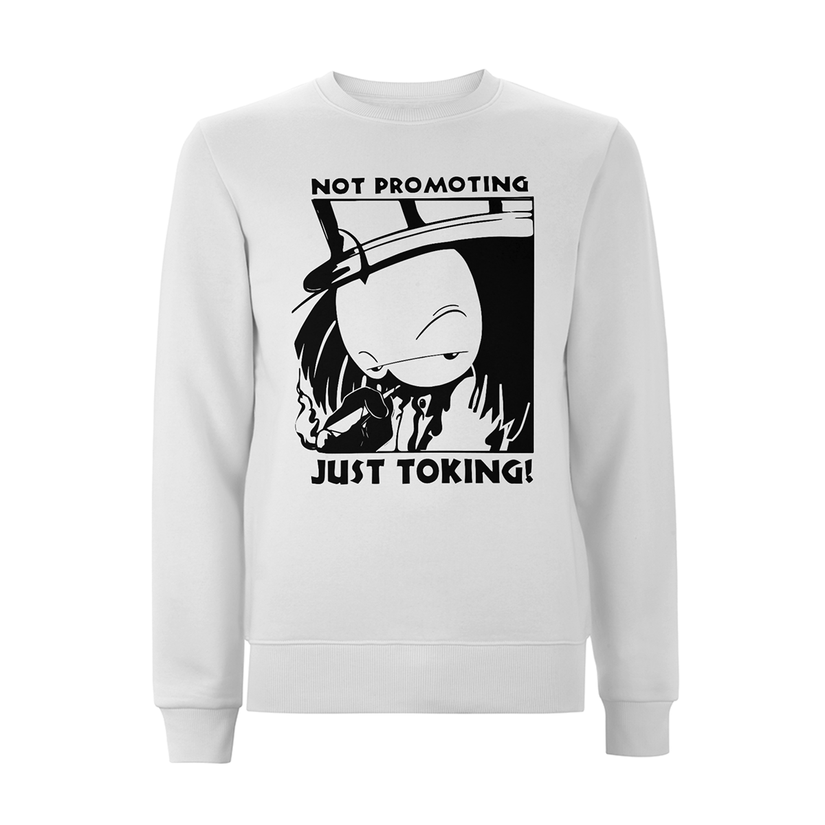Dready Not Promoting Front Print Sweatshirt